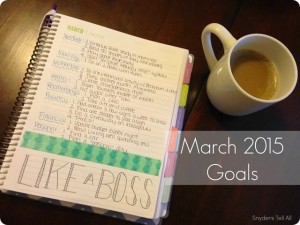 March 2015 Goals