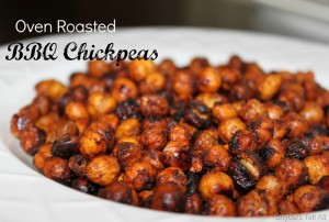 Oven Roasted BBQ Chickpeas