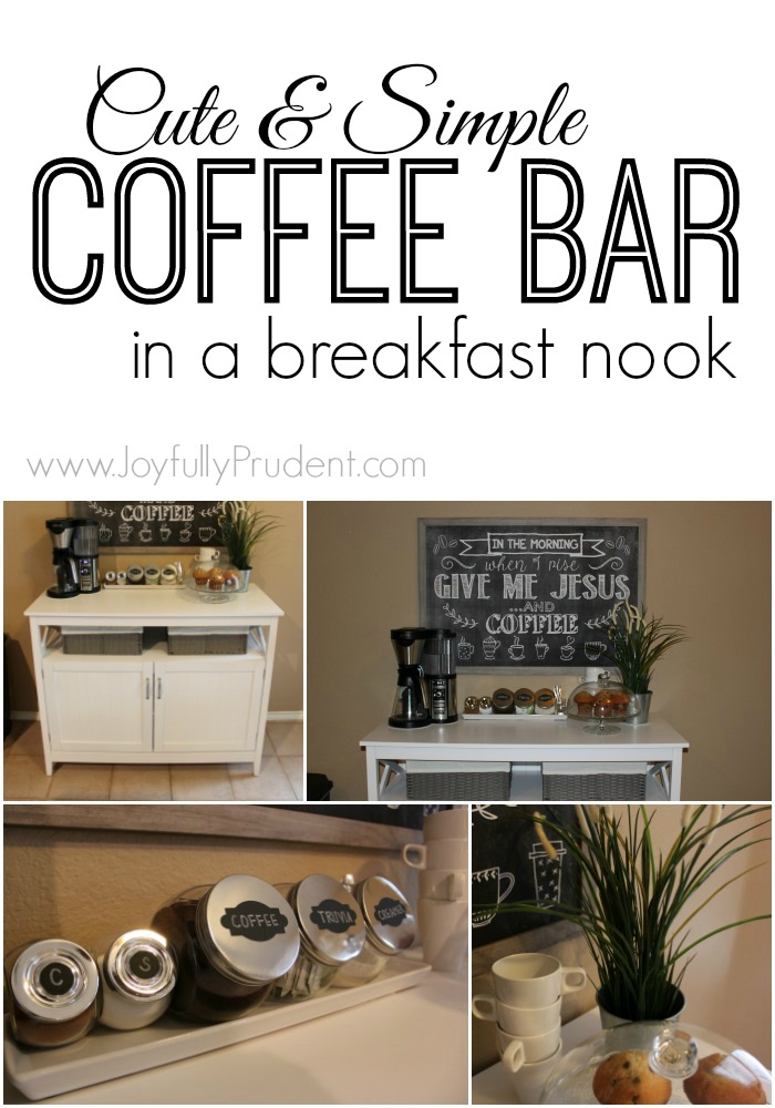 breakfast nook coffee bar