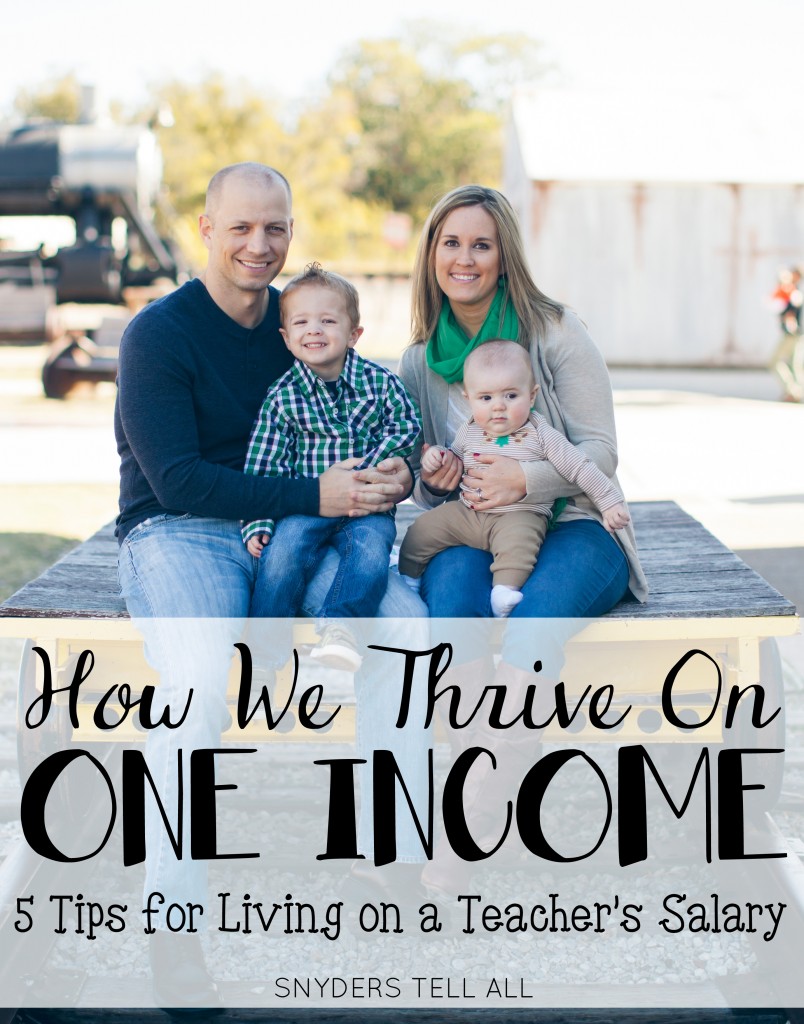 How We thrive on one income 5 tips