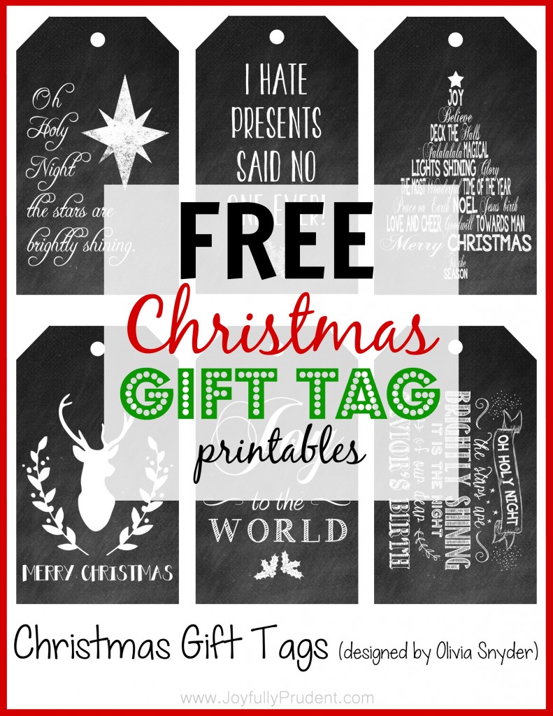 free christmas gift tags