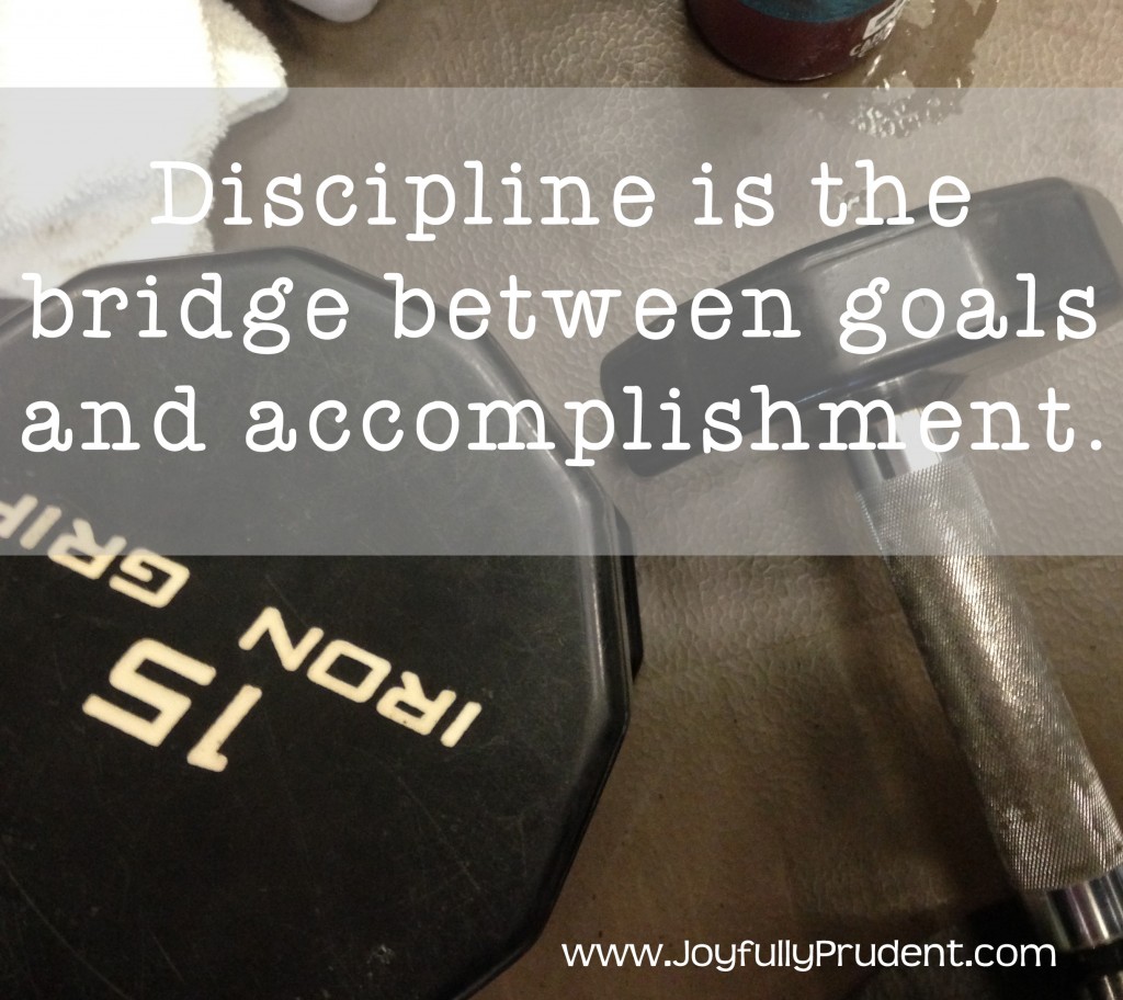 Discipline is bridge between goals and accomplishments