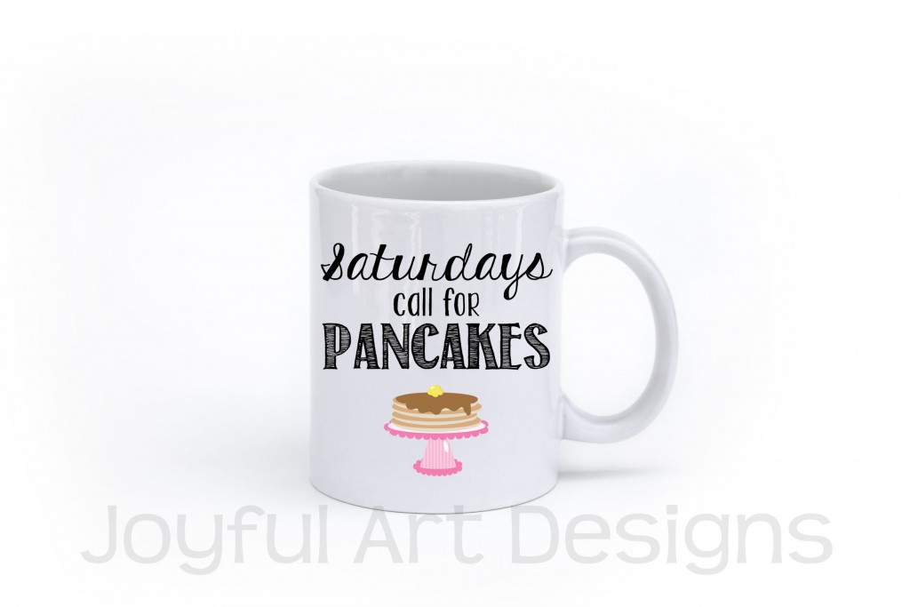 saturday pancakes coffee mug