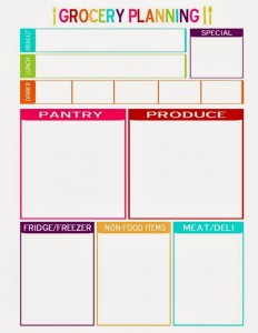 FREE Grocery Planning Template and How I Use It