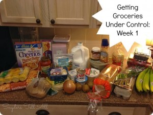 Getting Groceries Under Control Part 2: Week 1 Meals and Shopping