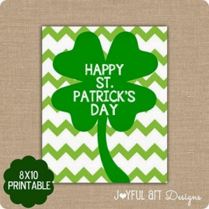 Inexpensive and Cute Printable Décor for St. Patrick’s Day!