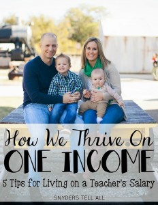 5 Tips for Living on One Income