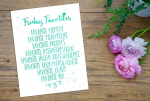 Friday Favorites