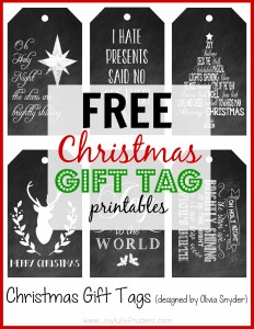 FREE Chalkboard Christmas Tags + Fun Weekend and Big News