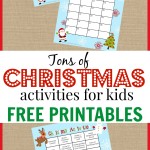 Christmas Activities for Kids + FREE Printable