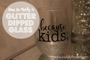 DIY: How to Make a Glitter Dipped Mug and Wine Glass